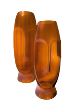 Load image into Gallery viewer, Amber Face Shape Vase (lge) - £20.00