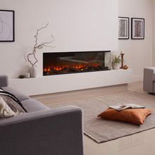 Load image into Gallery viewer, British Fires New Forest 1600 multi sided fire, part of the Studio Electric showroom exclusive range.