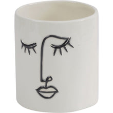 Load image into Gallery viewer, Dolomite black and white planter/vase from The libra company. Part of the studio interior range.