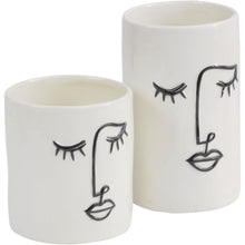 Load image into Gallery viewer, Dolomite black and white planter/vase from The libra company. Part of the studio interior range.