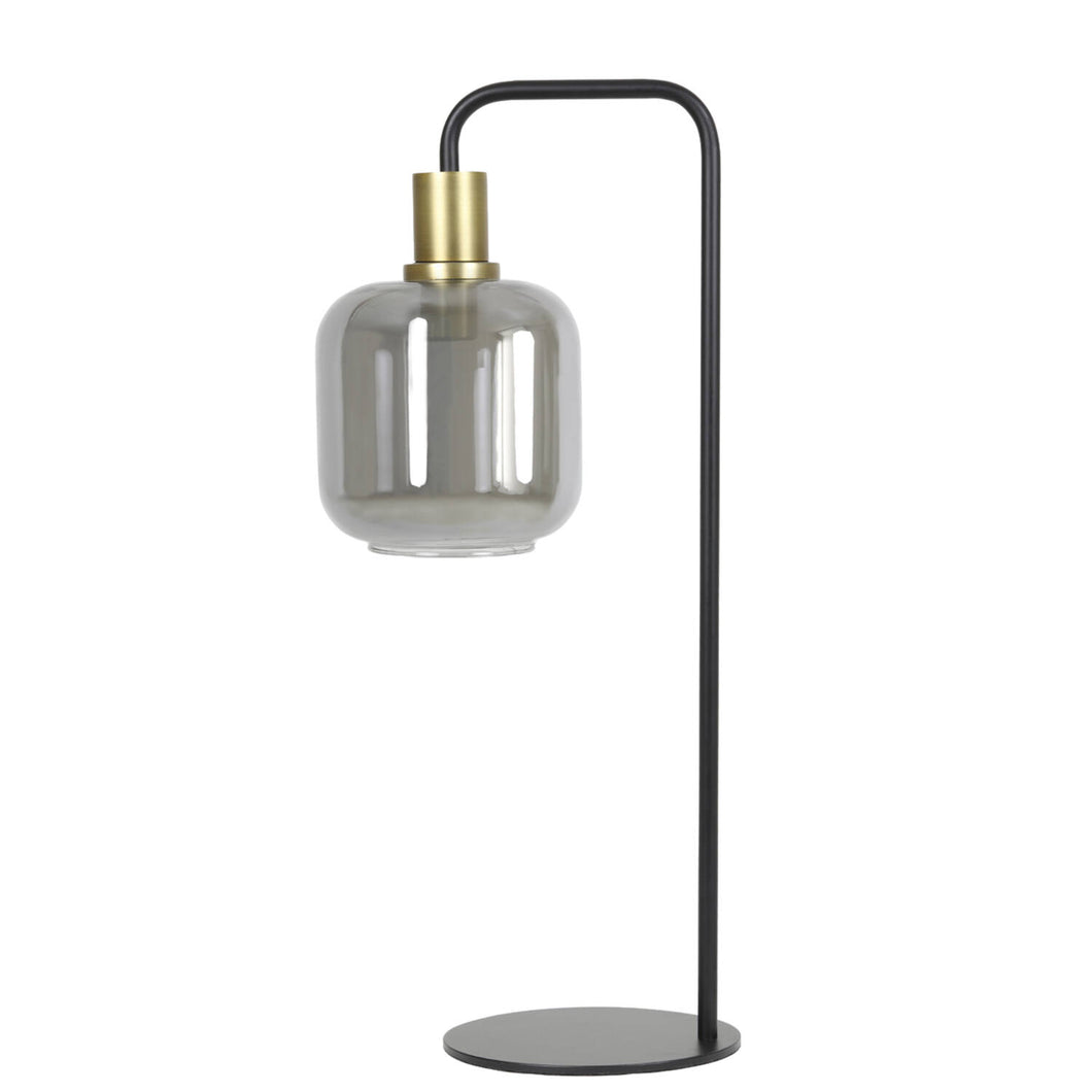 Table lamp LEKAR antique bronze+smoked glass £115