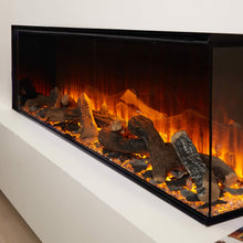 Load image into Gallery viewer, British Fires New Forest 1600 multi sided fire, part of the Studio Electric showroom exclusive range.
