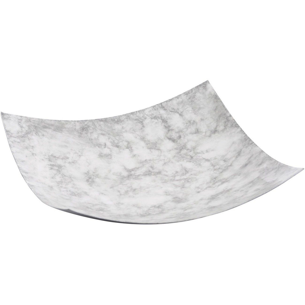 Aluminium square platter with gloss marble enamel from Libra,  part of the monochromatic Studio Electric range.