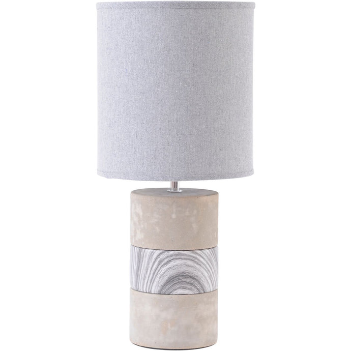 Concrete and Porcelain Table Lamp with Shade from Libra, part of the Studio Electric homeware range.
