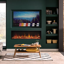 Load image into Gallery viewer,  Gazco eStudio 135R inset fire, part of the Studio Electric showroom exclusive range.
