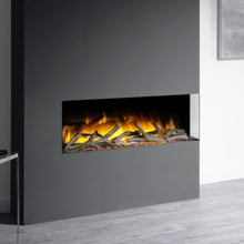 Load image into Gallery viewer, Glazer 1000 3/2/1 sided Flamerite fire part of the Studio Electric fire range.
