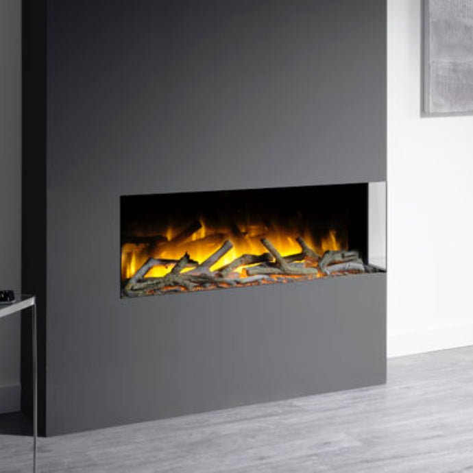 Glazer 1000 3/2/1 sided Flamerite fire part of the Studio Electric fire range.