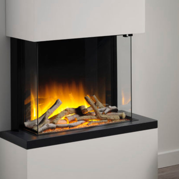 Glazer 600 3/2/1 sided Flamerite fire part of the Studio Electric fire range.