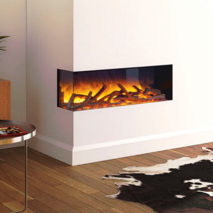 Glazer 900 3/2/1 sided Flamerite fire part of the Studio Electric fire range.