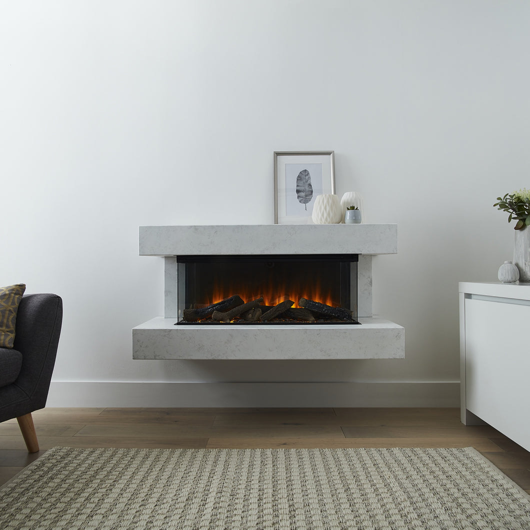 British Fires Winchester Suite, part of the Studio Electric fire range/